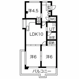 レジデンスTOYOUKE佐野【4階】の間取り