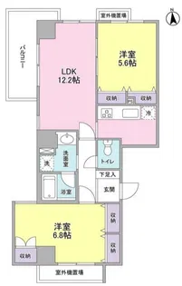 グランドゥール広尾【2階】の間取り