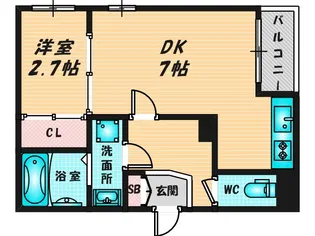 リベット巽東【3階】の間取り