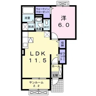 メゾン ナチュール【1階】の間取り