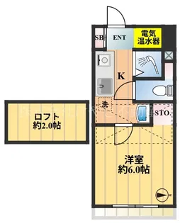 ヴィラ清水町【2階】の間取り