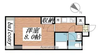 メゾン・ド・ヴィレ日本橋浜町【2階】の間取り