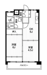 ビレッジハウス那加1号棟【5階】の間取り