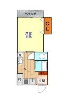 ハイツヒルトップ【1階】の間取り