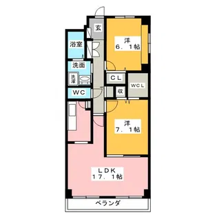 マキシムドルフM・S・Y【3階】の間取り