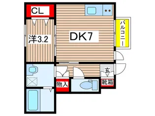 リヴィエールI【1階】の間取り