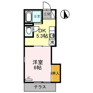 コーポ岡田【2階】の間取り