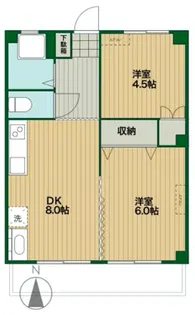 T-net コーポラス野島【2階】の間取り