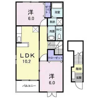 ブリーゼ【2階】の間取り