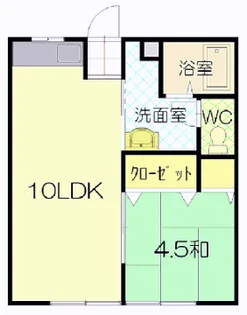 ハイツ相生【1階】の間取り