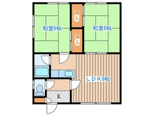 第8政友荘【2階】の間取り