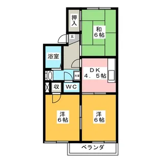 フローラ園【2階】の間取り