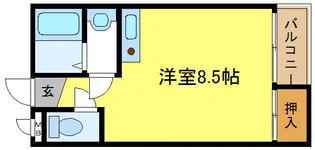 オーシャンビュー喜連西【4階】の間取り
