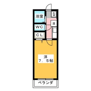 オークヴィラ一番館【1階】の間取り