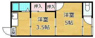 金森ハイツ【2階】の間取り