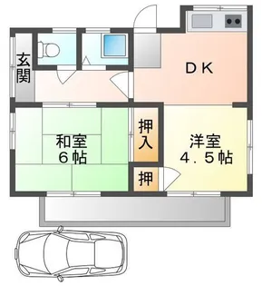岡山県岡山市中区高屋【一戸建】の間取り