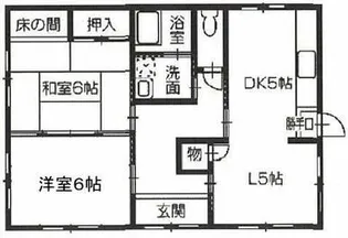 徳島県板野郡北島町中村字岸ノ上【一戸建】の間取り