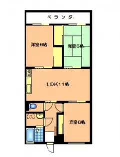 グリーンシャトー畑井【2階】の間取り