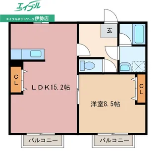 サニーヒル玉城【1階】の間取り