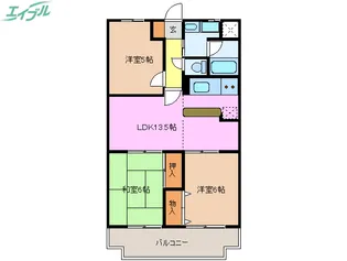 センチュリーハイランド【4階】の間取り