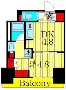 ワンルーフレジデンス板橋大山【5階】の間取り