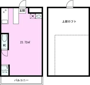 クレステッド【1階】の間取り
