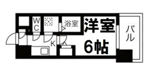 エスリードレジデンス梅田デュオ【4階】の間取り