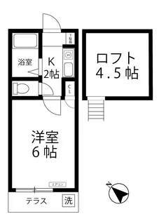 クイーンシップ上大岡I【1階】の間取り