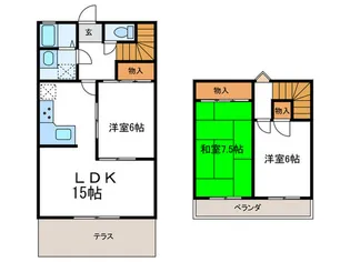 京都府京都市左京区上高野植ノ町【一戸建】の間取り