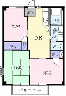 若竹ハイツ【2階】の間取り