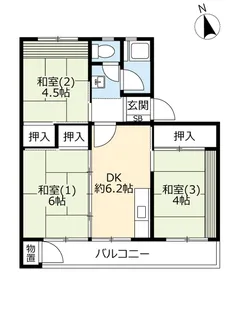 3DKの間取り画像
