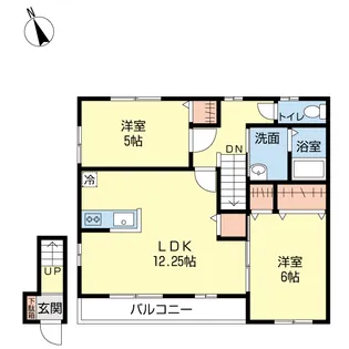 メゾン・ド・シェーヌ【2階】の間取り