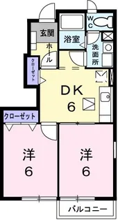 サンパティークB【1階】の間取り