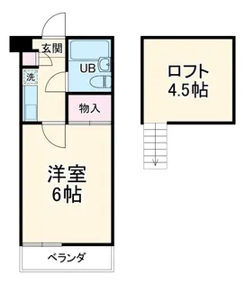 キャトルリッチ【1階】の間取り