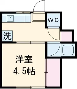 ハウスタカシマB棟【1階】の間取り