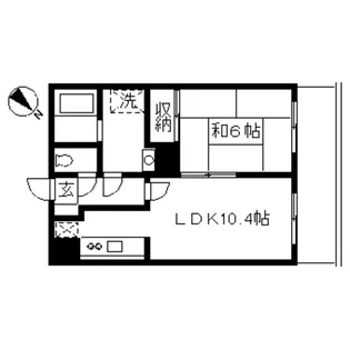 ハイツイケダ【3階】の間取り