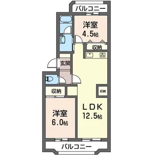 大倉山マリンコート【3階】の間取り
