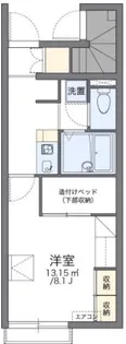 レオパレス日開野【1階】の間取り
