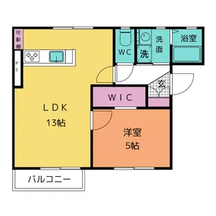 リヴィエール A棟【2階】の間取り
