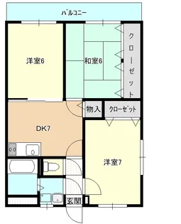 ユーミーグランディール【2階】の間取り