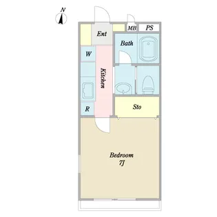 1Kの間取り画像