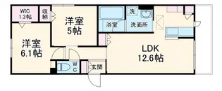 パルハイム若松【2階】の間取り