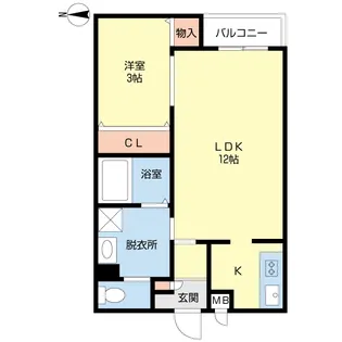 水島町Wing【2階】の間取り