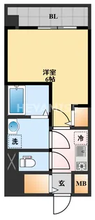 modern palazzo東本町【2階】の間取り