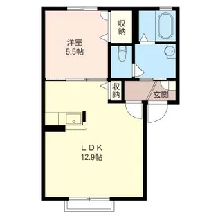 エメロードB【2階】の間取り