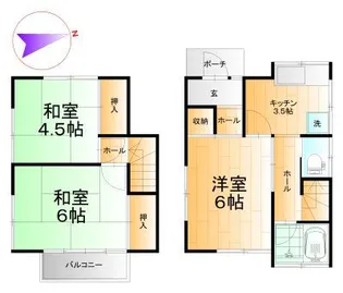 千葉県八千代市萱田【一戸建】の間取り