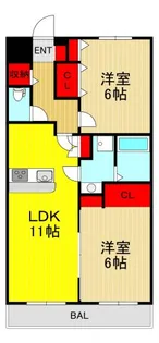 埼玉県川口市朝日5【マンション】の間取り