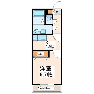 Walea Hale大江【2階】の間取り