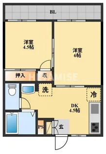 エステートサトウ11【2階】の間取り