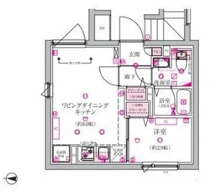 ベルシードステアー押上【2階】の間取り